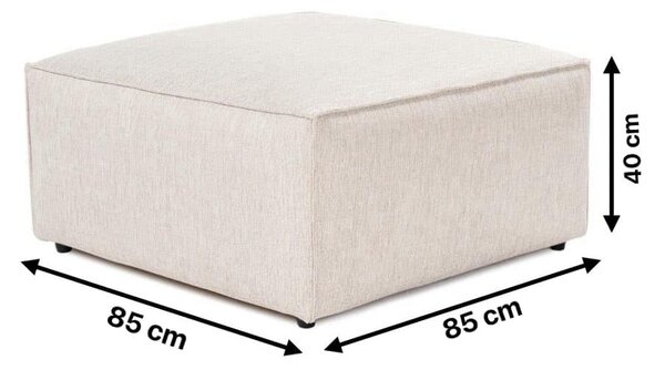 Hanah Home Taburet LORA 85 cm světle béžovo-hnědý