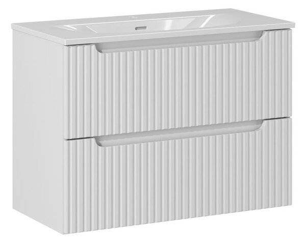 Comad Umyvadlová skříňka se zápustným umyvadlem Nova White 80 cm bílá
