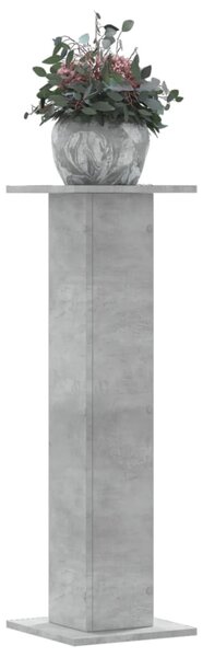 Stojany na rostliny 2 ks betonově šedé 30 x 30 x 95 cm kompozit