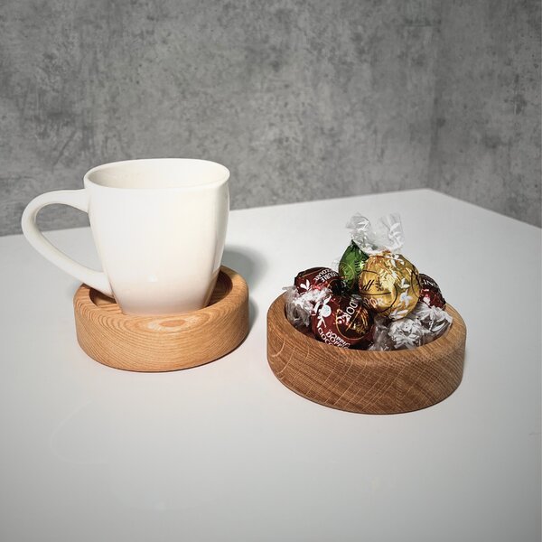 Wooden Mooden Dřevěný kulatý podtácek Mini Materiál: Jasan