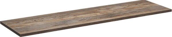 Comad Koupelnová sestava Casad s deskou, umyvadlem a skříňkami 120 cm bílá/dub santafe vintage