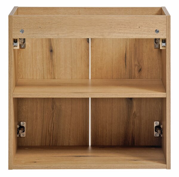 Comad Závěsná skříňka pod umyvadlo Nova Oak s deskou 140 cm dub evoke