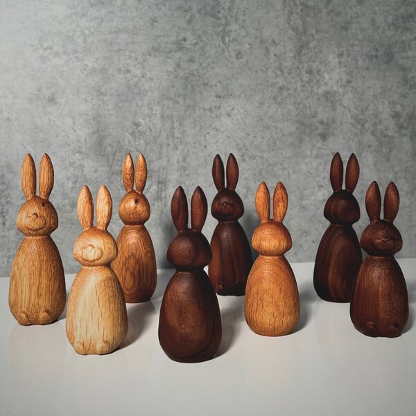 Wooden Mooden Dřevěný zajíček Velikost: Malý zajíček, Materiál: Dub, Doplněk: žádný