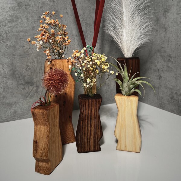 Wooden Mooden Sada dřevěných váz Flex Materiál: Dub