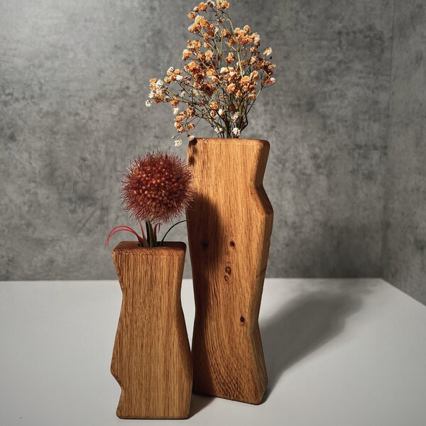 Wooden Mooden Sada dřevěných váz Flex Materiál: Dub