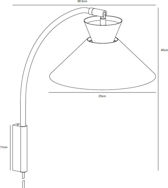 Nordlux Dial nástěnné svítidlo 1x40 W bílá 2213371001