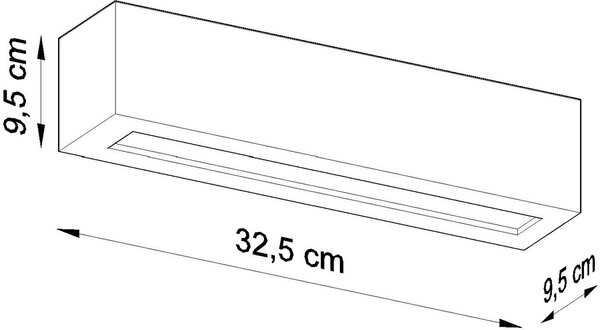 Sollux Lighting Vega nástěnné svítidlo 1x60 W bílá SL.0006