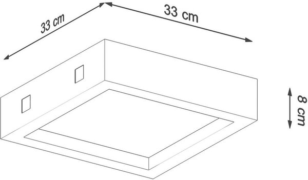 Sollux Lighting Riza nástěnné svítidlo 1x18 W šedá SL.0995