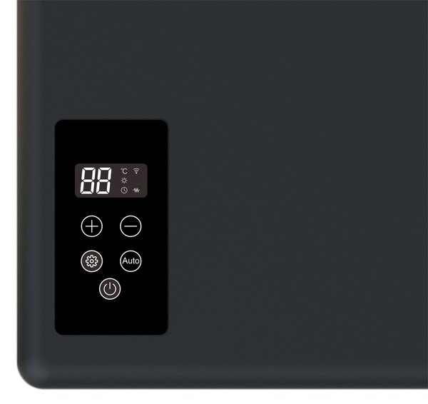 Mereo, Mereo Elektrický sušák ručníků, 2 moduly, černý, MER-MT81B