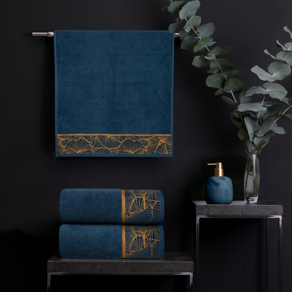 BAVLNĚNÝ RUČNÍK LIMITED COLLECTION MUSA3 50X90 CM MODRÁ