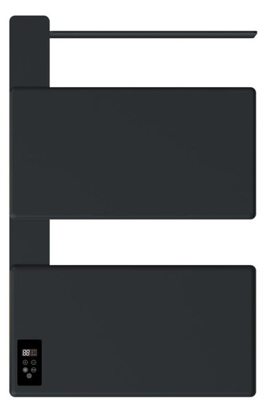 Mereo, Mereo Elektrický sušák ručníků, 2 moduly, černý, MER-MT81B