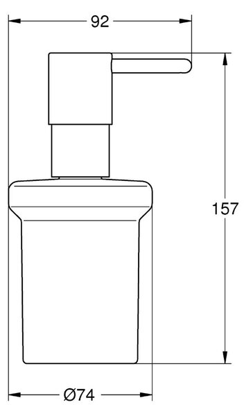 Grohe Essentials dávkovač mýdla 160 ml Brushed Nickel 40394EN1