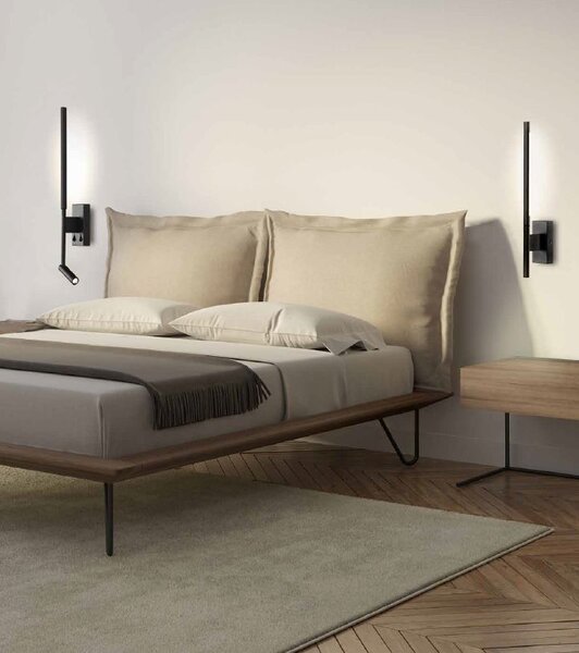 Mantra Torch nástěnné svítidlo 2x6 W černá 6703