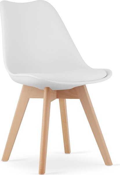 Židle Valora MARK bílá x4 | 4dílná sada bílých židlí pro stylové sezení