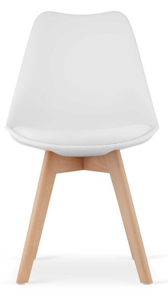 Židle Valora MARK bílá x4 | 4dílná sada bílých židlí pro stylové sezení