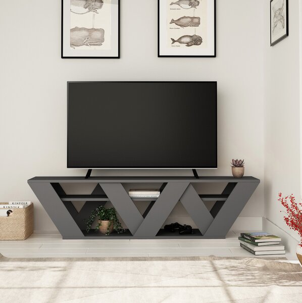 TV stolek Roderick (antracit). Akce -21%