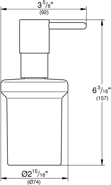 Grohe Essentials dávkovač mýdla 160 ml Brushed Hard Graphite 40394AL1