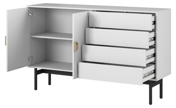 Selsey Stoon II – Komoda, 2 dveře, bílá, 154 cm