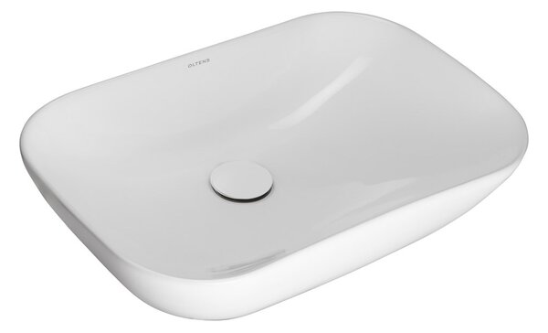 Oltens Solvig umyvadlo 51x34 cm oválné na pult bílá 40322000
