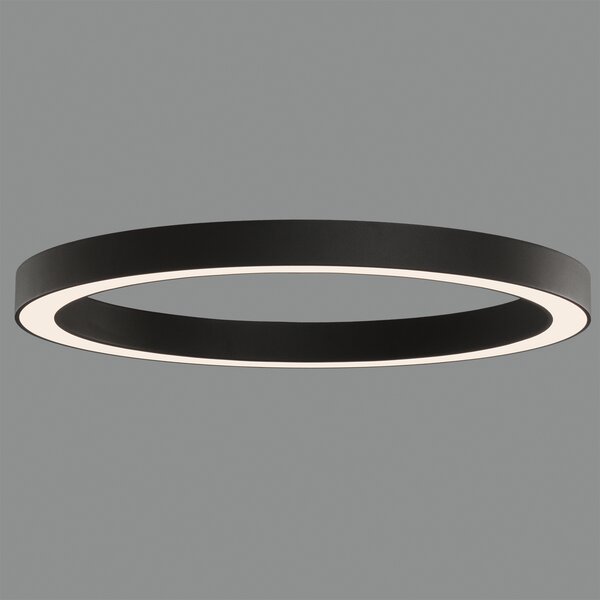 ACB Iluminacion Stropní LED svítidlo ALISO, ⌀ 80 cm, 75W, CRI90, CCT switch 2700-3000K Barva: Černá, Stmívání, řízení: ON/OFF (bez stmívání)