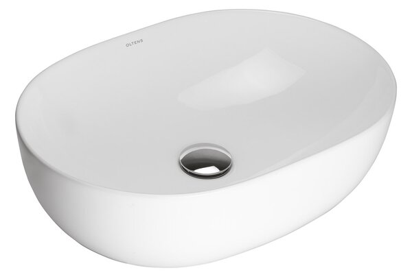 Oltens Hamnes umyvadlo 49.5x35.5 cm oválné na pult bílá 40319000