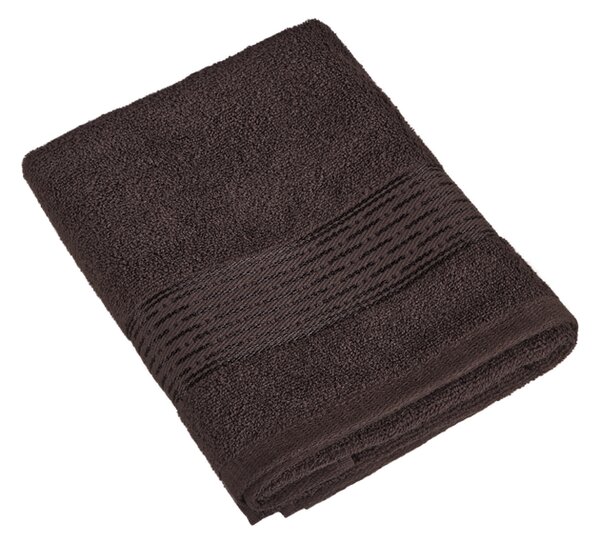 Bellatex Froté ručník a osuška kolekce Proužek tmavá hnědá, velikost Ručník - 50x100 cm