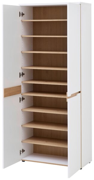 BOTNÍK, bílá, dub artisan, 80/192/38 cm Voleo - Online Only šatny & botníky, Online Only