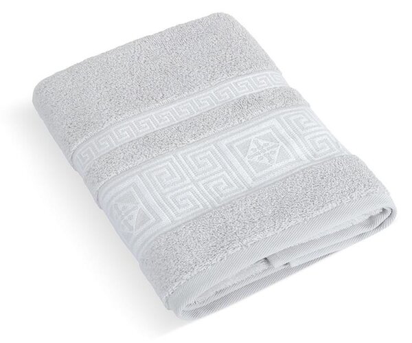 Bellatex Froté ručník a osuška Řecká kolekce světlá šedá, velikost Ručník - 50x100 cm