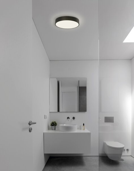 ACB Iluminacion Stropní LED svítidlo DINS, ⌀ 32 cm, 2xE27 15W, IP44 Barva: Nikl