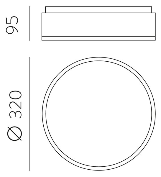 ACB Iluminacion Stropní LED svítidlo DINS, ⌀ 32 cm, 2xE27 15W, IP44 Barva: Nikl