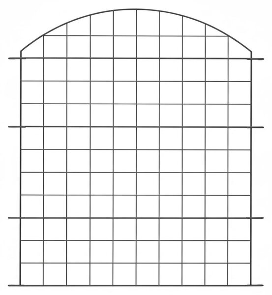 Oplocení jezírka s horním obloukem a startovací sadou – cca 390 x 78,5 cm – antracitová barva