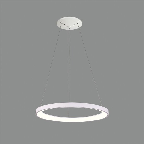 ACB Iluminacion Závěsné LED svítidlo GRACE, ⌀ 58 cm, 50W, CRI90 Barva: Černá, Teplota světla: 4000K - denní bílá, Stmívání, řízení: ON/OFF (bez stmívání)