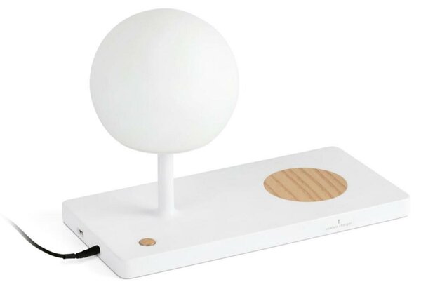 FARO NIKO PC bílá stolní lampa, PC difuzor