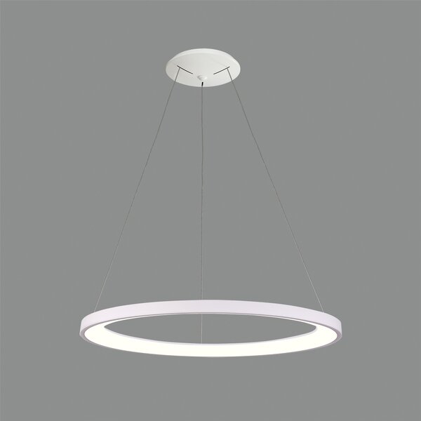 ACB Iluminacion Závěsné LED svítidlo GRACE, ⌀ 78 cm, 80W, CRI90 Barva: Černá, Teplota světla: 4000K - denní bílá, Stmívání, řízení: ON/OFF (bez stmívání)