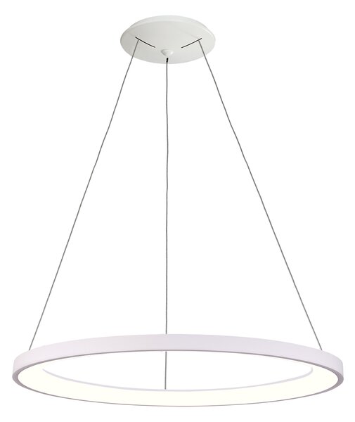 ACB Iluminacion Závěsné LED svítidlo GRACE, ⌀ 78 cm, 80W, CRI90 Barva: Bílá, Teplota světla: 4000K - denní bílá, Stmívání: ON/OFF