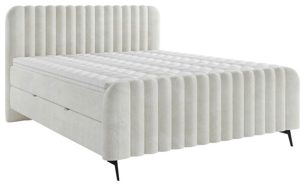 AMERICKÁ POSTEL, 180/200 cm, béžová MID.YOU - Postele s úložným prostorem, Online Only