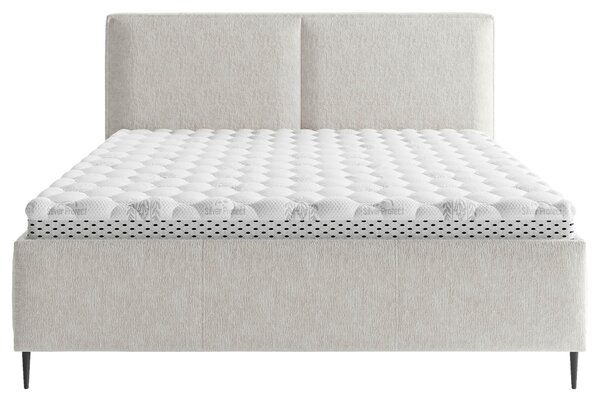 ČALOUNĚNÁ POSTEL, 160/200 cm, béžová MID.YOU - Postele s úložným prostorem, Online Only