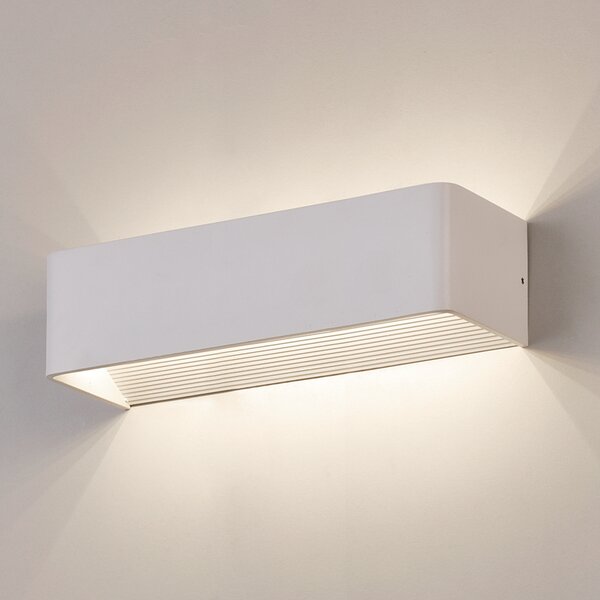 ACB Iluminacion Nástěnné LED svítidlo ICON, š. 37 cm, 21W, CRI90, CCT switch 2700-3000K Barva: Bílá, Stmívání, řízení: DALI/PUSH