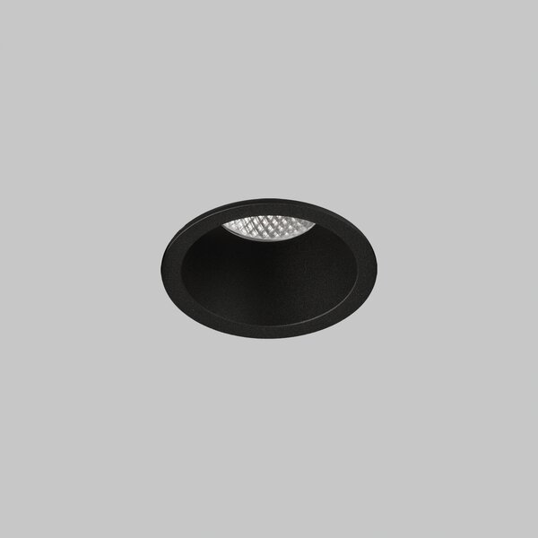 ACB Iluminacion Zapuštěné LED svítidlo KIDAL, ⌀ 8 cm, 7W, CRI90, IP44 Barva: Černá, Teplota světla: 2700K - teplá bílá, Stmívání, řízení: ON/OFF (bez stmívání)