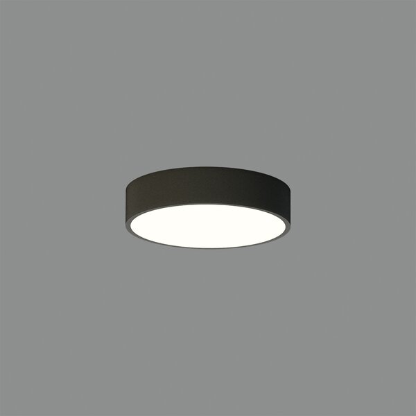 ACB Iluminacion Stropní LED svítidlo LONDON, 12W, ø 20 cm, CRI90, CCT switch 2700-4000K Barva: Černá, Stmívání, řízení: ON/OFF