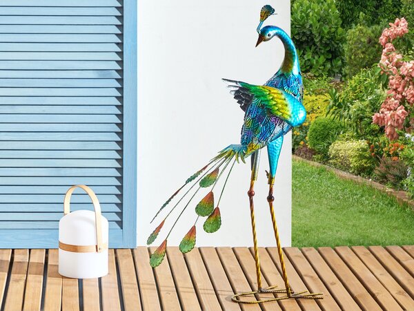 Zahradní socha PEACOCK Modrá