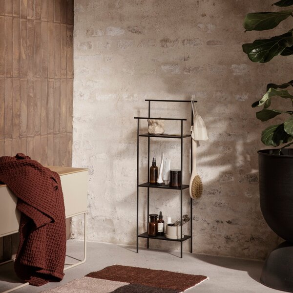 FERM LIVING Policová sestava do koupelny Dora, Black