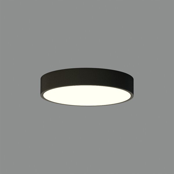 ACB Iluminacion Stropní LED svítidlo LONDON, 18W, ø 30 cm, CRI90, CCT switch 2700-4000K Barva: Černá, Stmívání, řízení: ON/OFF