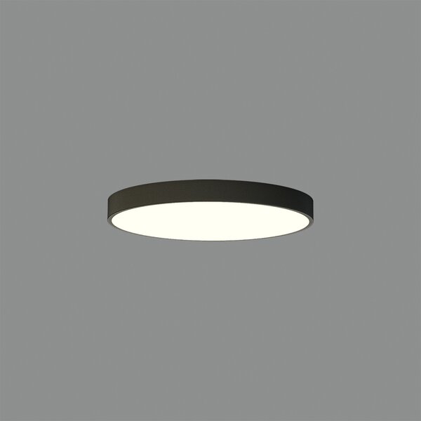 ACB Iluminacion Stropní LED svítidlo LONDON, 39W, ø 60 cm, CRI90, CCT switch 2700-4000K Barva: Černá, Stmívání, řízení: ON/OFF