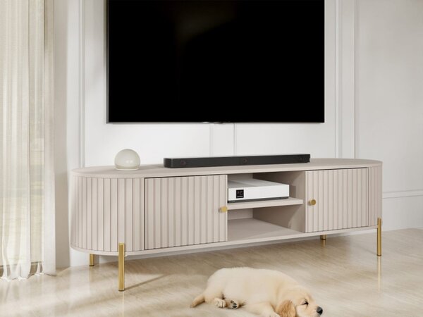 TV skříňka/stolek Kareri 180 2D, Barva dřeva: pískově béžová 5903211419256