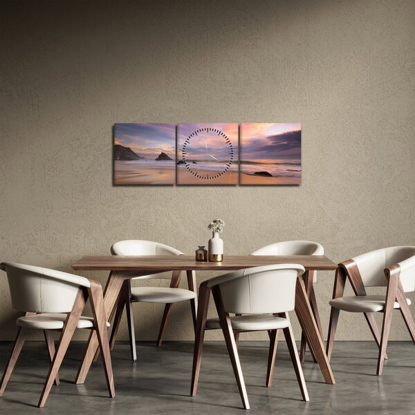 Obraz - Praia da Adraga (s hodinami) (90x30 cm)