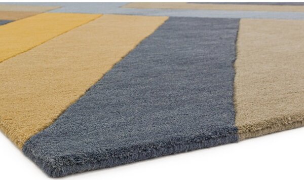 Šedo-žlutý koberec Asiatic Carpets Reef Big Zig, 120 x 170 cm