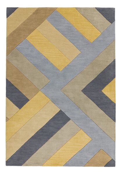 Šedo-žlutý koberec Asiatic Carpets Reef Big Zig, 160 x 230 cm