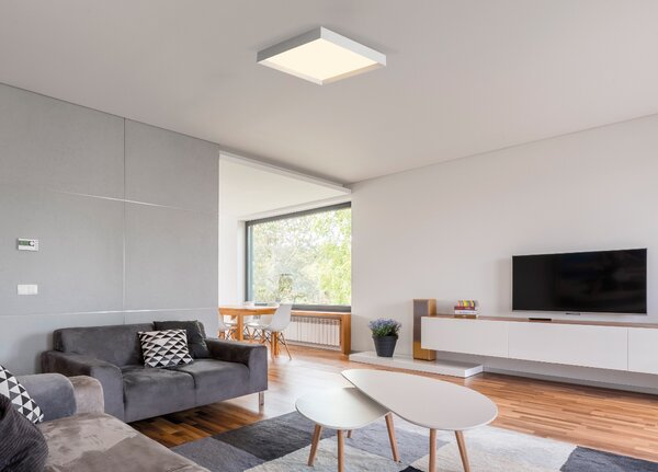 ACB Iluminacion Stropní LED svítidlo MUNICH, š. 40 cm, 26W, CRI90 Barva: Černá, Stmívání, řízení: ON/OFF (bez stmívání)