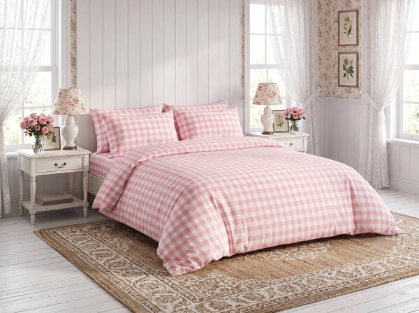 Krepové povlečení PINK CUBIS růžové Rozměr povlečení: 70 x 80 cm | 140 x 200 cm